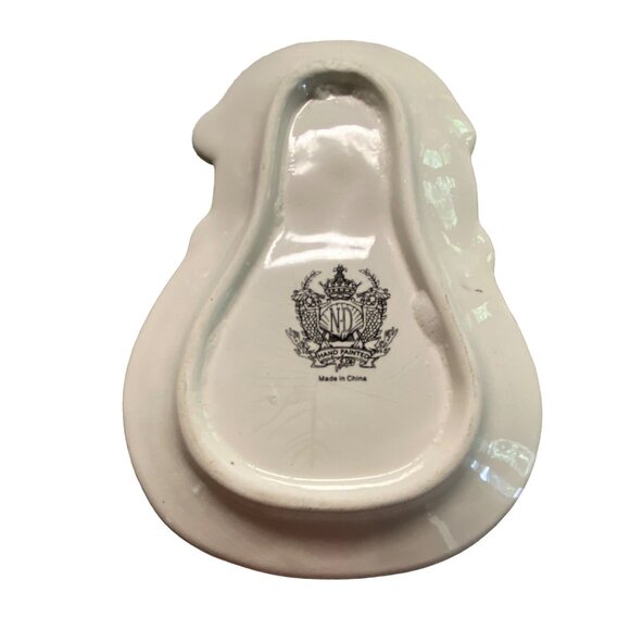 ND Hand Painted Penguin Plate Set Christmas Holiday Decor Ceramic 5 Inches - Picture 2 of 7